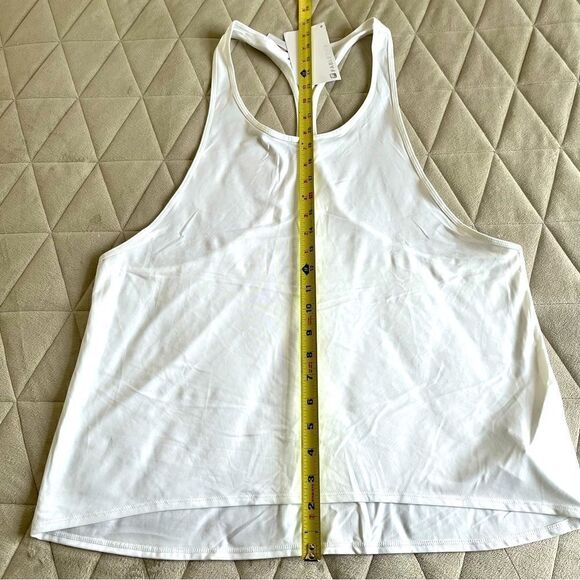 NEW Fabletics Peggy Tank *Retired Style* Racerback Relaxed Fit Tank, White Large - Picture 8 of 14